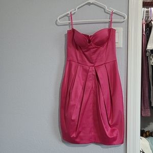 Pink midi dress